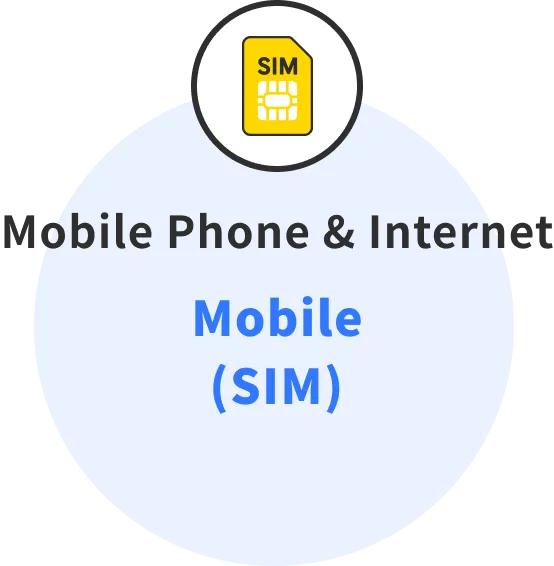  Mobile SIM service for phone and internet access